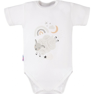 Eevi Body s krátkym rukávom MELLOW biele