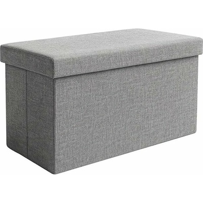 Ruhhy 26131 Taburet s úložným prostorem 76 × 38 × 38 cm, šedý – Zboží Mobilmania