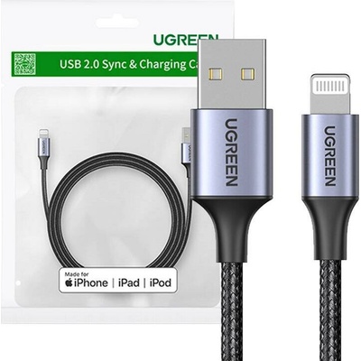 Ugreen 60156 USB-A - Lightning USB 1m černý