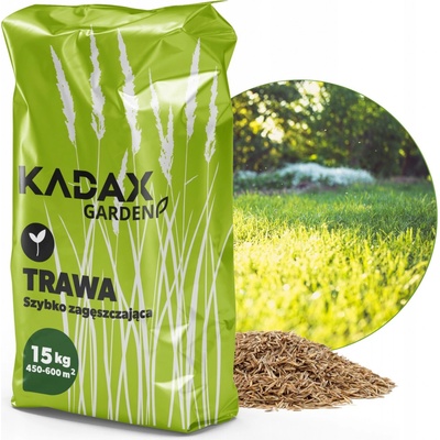 KADAX Trávníkové osivo KADAX, 450-600 m2, travní osivo, rychle rostoucí tráva, trávníkové pelety
