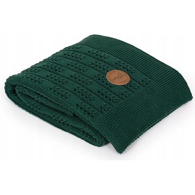 CEBA Deka pletená Rybia kosť Emerald