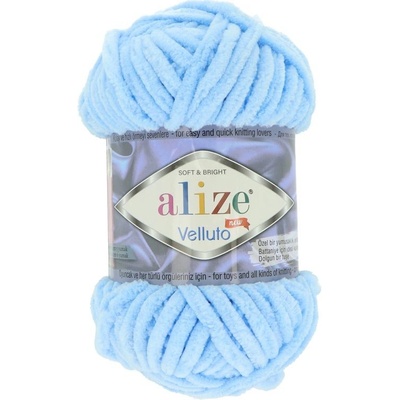 Alize Velluto 218 baby modrá