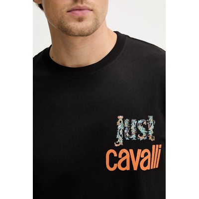 Just Cavalli Памучна тениска Just Cavalli (80OAHT14.CJ500)
