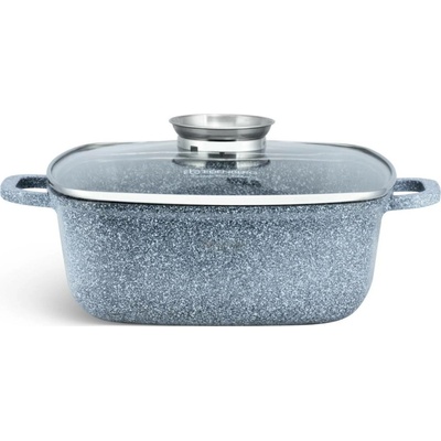 Edenberg Hrnec hliníkový mramorový hrnec 28 cm 6,5 L s poklicí