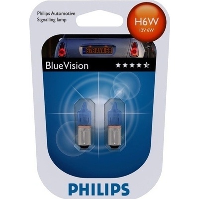 Philips BlueVision H6W BAX9s 12V 6W