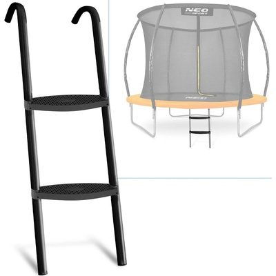 Neo-Sport rebrík k trampolíne C 183-252 cm 2-stupňový