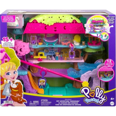 Polly Pocket Dobrodružstvo zvieratiek Domček na strome Set HHJ06