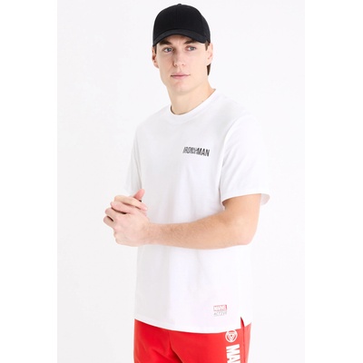 Celio Бяла мъжка тениска с принт Celio Marvel Iron Man Celio | Byal | МЪЖЕ | S