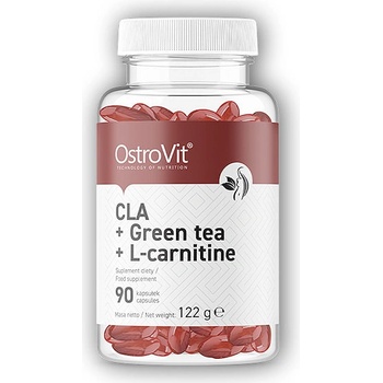 ostrovit cla green tea l carnitine OstroVIT CLA +Green Tea + L-Carnitine 90 kapslí od 195 Kč