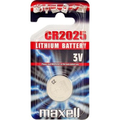 Maxell Бутонна батерия литиева maxell cr2025 3 v (cr2025)