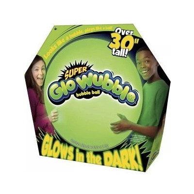 Kensho Super Wubble Чудесна топка с балончета, светеща в тъмното - 75 см, зелена