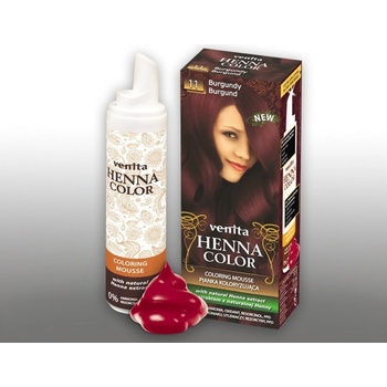 Henna 11 barevná pěna na vlasy Burgund