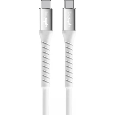 Кабел Leki bycph Pro от USB-C към USB-C, 100W, 1m, Бял (9-64)