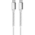 Leki Кабел Leki bycph Pro от USB-C към USB-C, 100W, 1m, Бял (9-64)