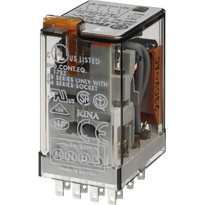 Finder 55.34.8.230.5050, 55.34.8.230.5050-10 zátěžové relé, monostabilní, 1 cívka, 250 V/AC, 7 A, 10 ks
