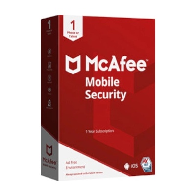 McAfee Mobile Security 1 lic. 2 roky (MMS-2Y1D)