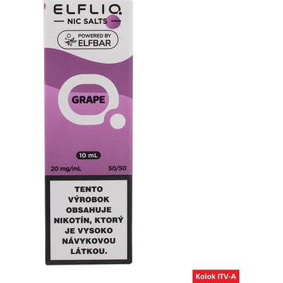 ELFLIQ Nic SALT Grape 10 ml 20 mg