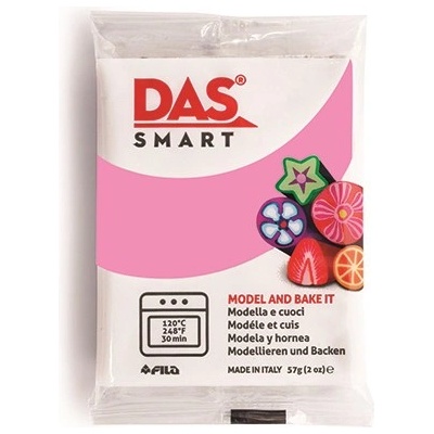 DAS Пластелин DAS Smart за печене и моделиране 57 г розов 321009 (321009)