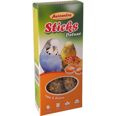 Avicentra Sticks Deluxe tyčinky pro andulky vajce a med 110 g
