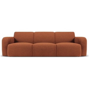 Micadoni Кафяв диван от плат букле235 cm Molino - Micadoni Home (MIC_3S_101_F1_MOLINO4)