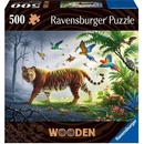 Puzzle Ravensburger 175147 Drevené Tiger V Džungli 500 dielov