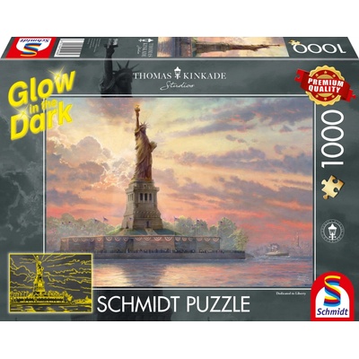Schmidt Svítící Socha Svobody New York 1000 dílků