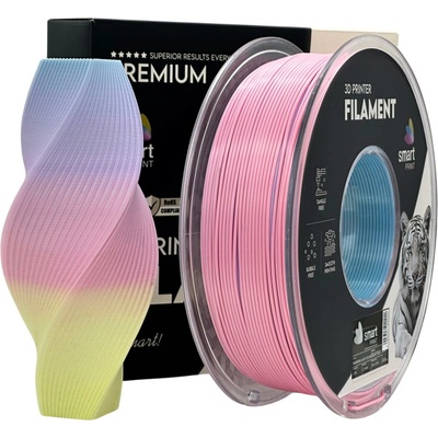 Smart Print PLA SILK viacfarebný svetlo duhový 1,75mm 1kg