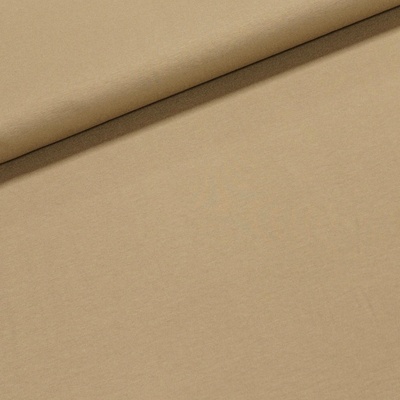 Viskózový úplet UNI PR0001-548, jednobarevný kapučíno, š.145cm (látka v metráži)