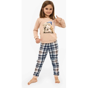 Cornette pyžamo dívčí Bears béžová