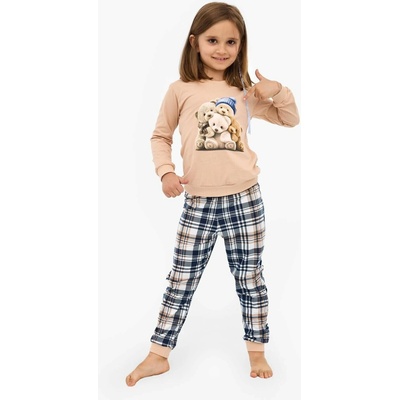 Cornette pyžamo dívčí Bears béžová