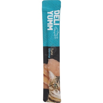 Flamingo Deli Yumm паста за котки - риба тон, скариди 5 x 14 г