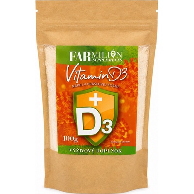 Farmilion Vitamín D3 práškový nápoj 100 g