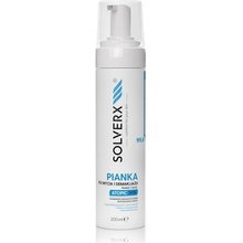 Solverx Atopic Skin čistiaca a odličovacia pena na tvár a oči pre atopickú pleť 200 ml