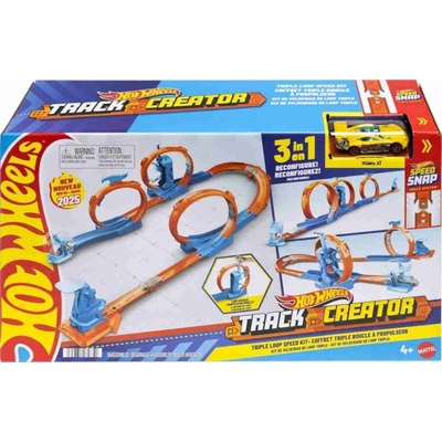 Mattel Hot Wheels Track Creator dráha Trojitá smyčka JDW39