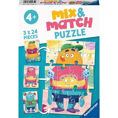 RAVENSBURGER Mix&Match: Legrační příšera 3x24 dílků