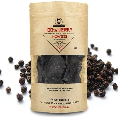 Usušil & syn 100% hovězí s pepřem 50 g