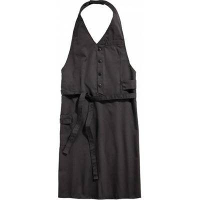 CG Workwear Luxusní odolná nemačkavá zástěra Corcolle s bočními kapsami šedá tmavá CGW260