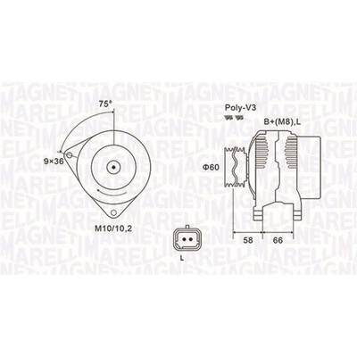 Generátor MAGNETI MARELLI 063731637010