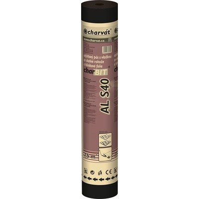 CHARVÁT a.s. Asfaltový protiradonový pás charBIT AL S40 1x7,5 m 4 mm