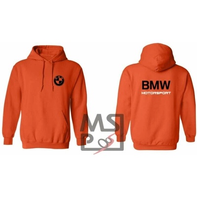 mikina s motivem BMW oranžová