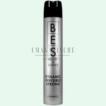 Bes Beauty & Science Milano Bes Динамичен лак за коса със силна фиксация 500 мл. Hair Fashion Dynamic Invisible strong hairspray (0360730)