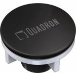 Quadron Уникален капак за отвор за кран Quadron с въглеродно черно покритие (M4439-BLM) Мивка за вграждане