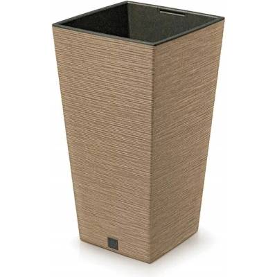 Prosperplast Květináč plast béžový žlutý 29,5 x 29,5 x 55 cm