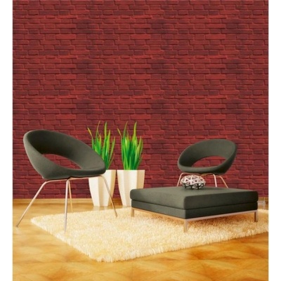 DIMEX ART Луксозна флизелинова тапета сива тухлена стена