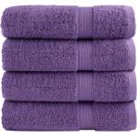 vidaXL Premium Hand Towels 4 pcs Purple 50x100 cm 600 gsm 100% Cotton - Untranslated (137354)