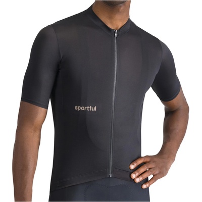 Sportful Мъжка фланелка с къс ръкав за колоездене Sportful Classic Jersey Cycling jersey - Black - размер XL (056-3634-0114)