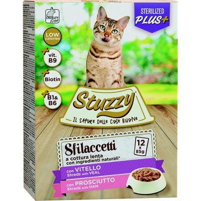 Stuzzy Cat Adult Sterilised šunka 12 x 85 g