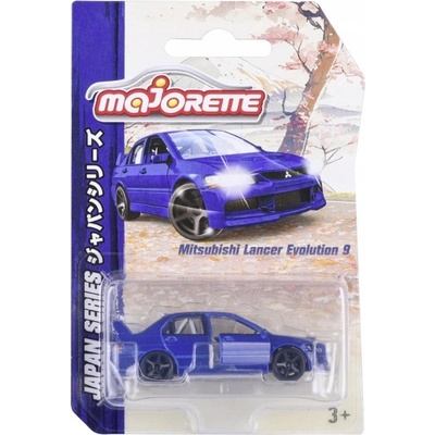 MAJORETTE JAPAN MITSUBISHI LANCER EVOLUTION IX 9 MODRÁ NOVÁ 1:64