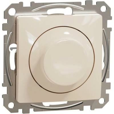 Schneider Electric SDD112502 Sedna D/E - Univerzální otočný LED stmívač, Béžová