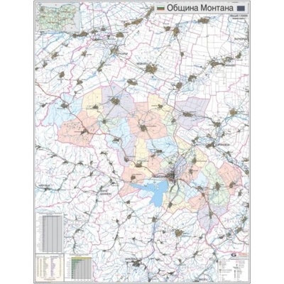 Mapmedia Карта на община Монтана